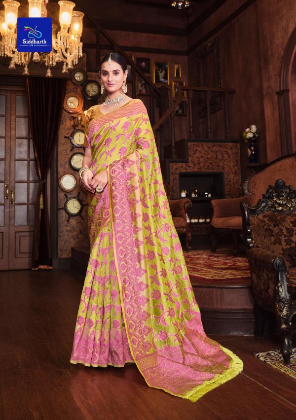 Siddharth Silk Soundarya Occasional Silk  Designer Saree Collection